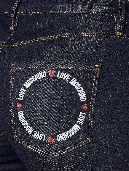 Дънки Moschino тъмен деним