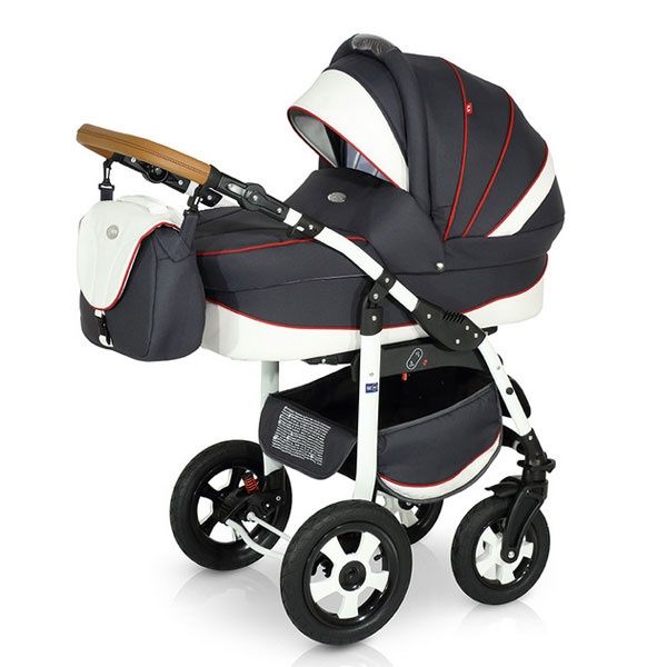 Krausman carucior 3 in 1 dark grey