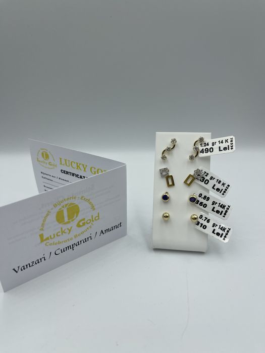 Cercei de Aur 14k și 18k - Diferite modele