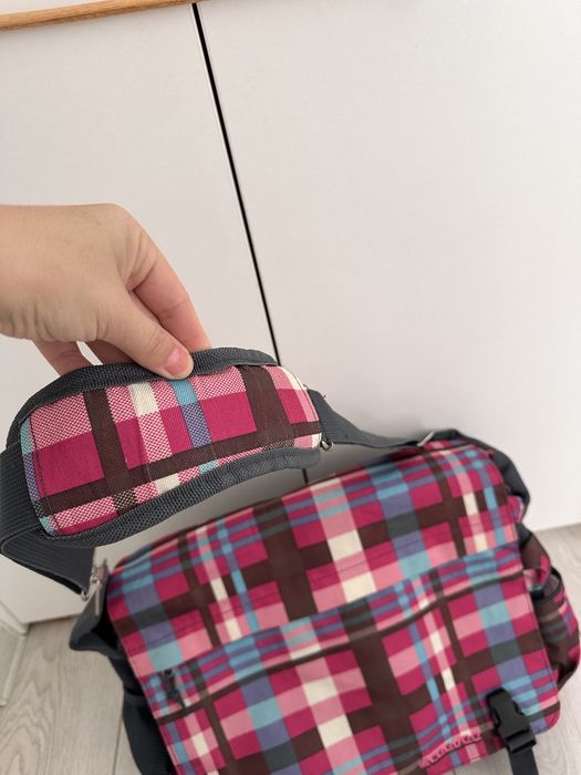 Geanta laptop gri + roz