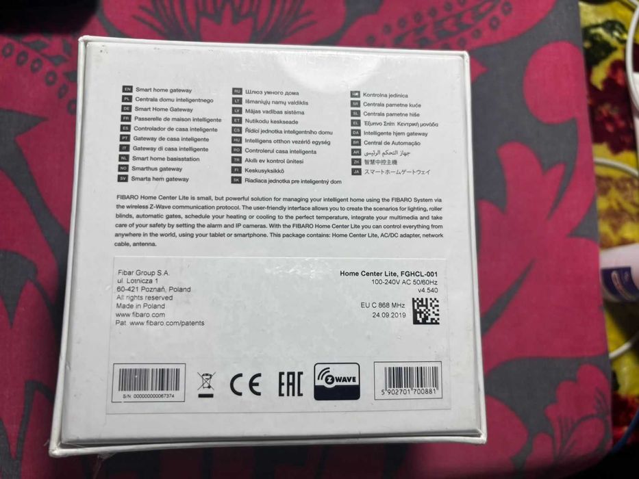 FIBARO Home Center Lite Z-Wave Smart Hub