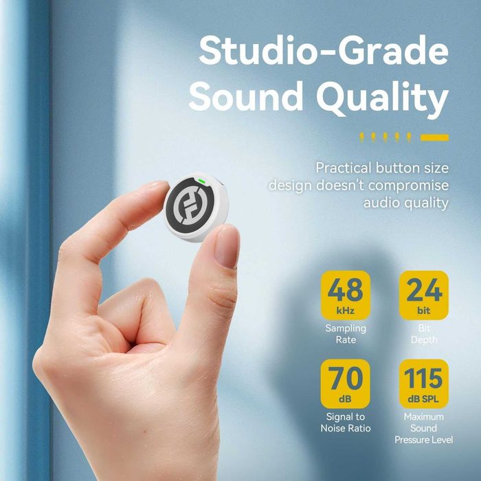 Hollyland Lark M2 - Най-малките безжични микрофони (USB-C, 30ч)