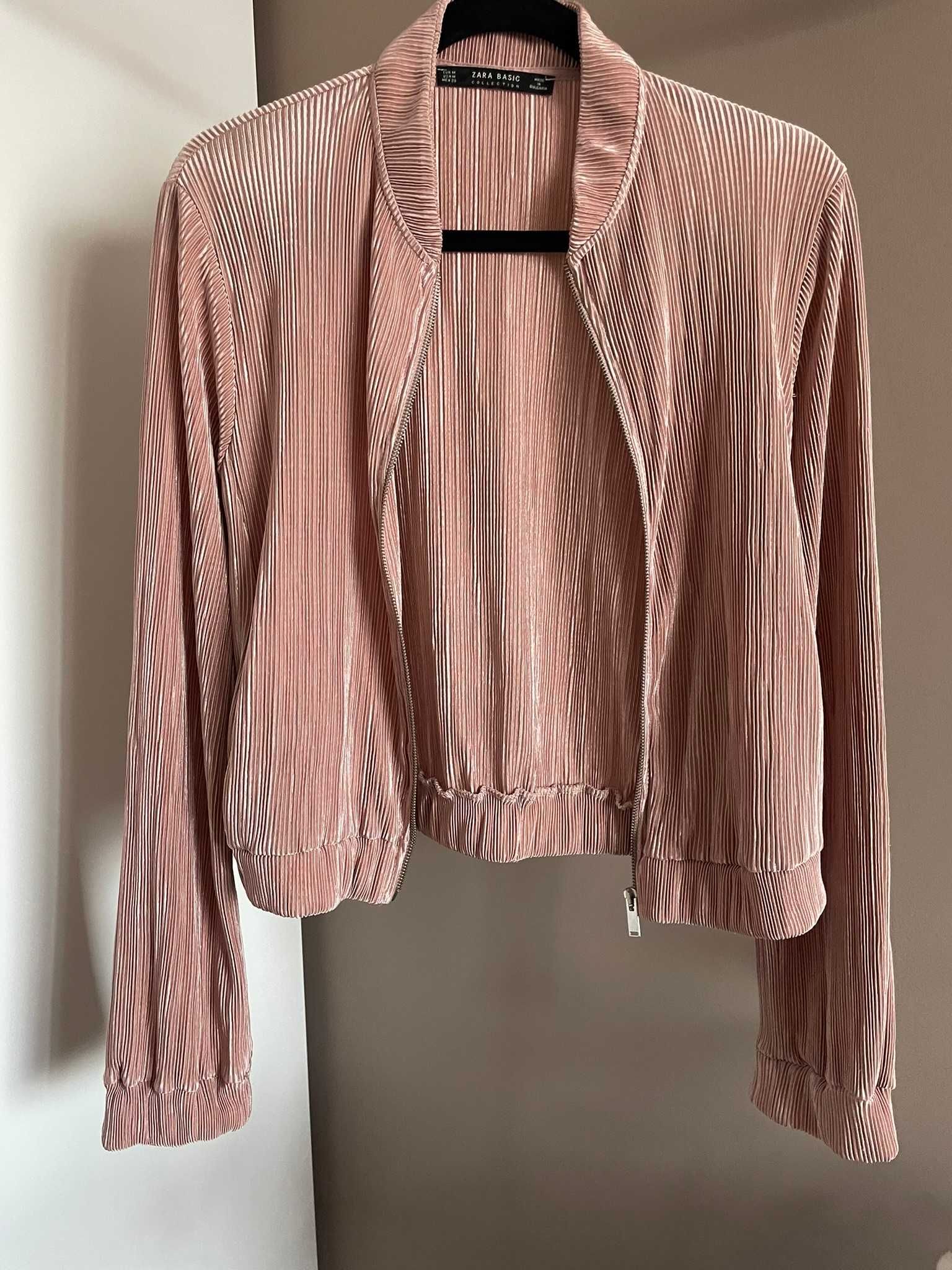 Zara Бомбър розово яке, М размер