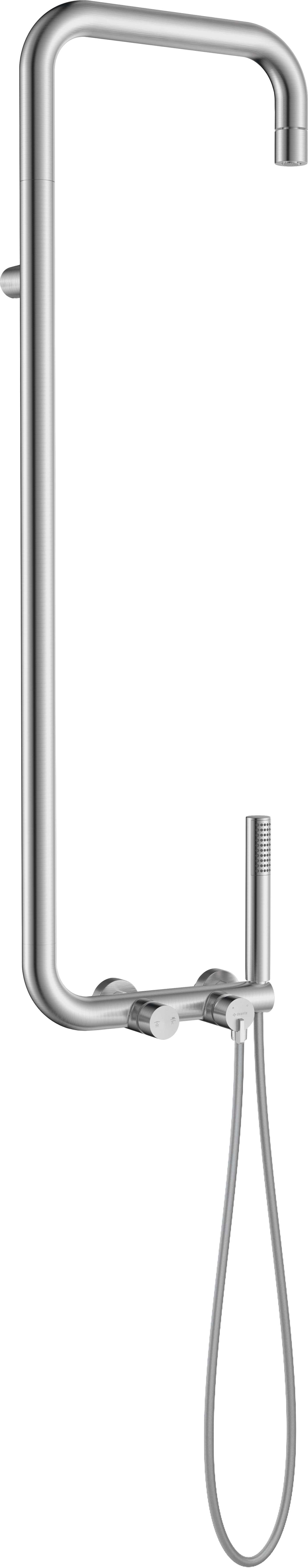 Инокс душ колона тип Дъжд Silia Brushed Steel NQS_F4XM
