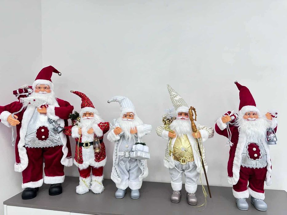 Дядо Коледа фигура - ръчна изработка за празничен декор