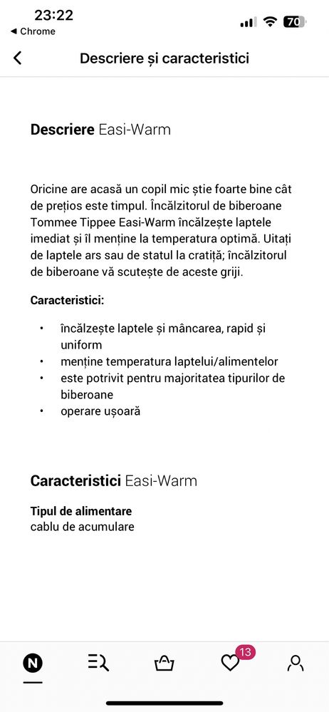 Incalzitor biberoane Tommee Tippee Easy Warm