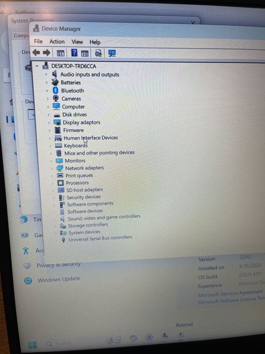 Laptop Asus VivoBook i3 Gen 10 ; 8 GB RAM ; SSD m2 256 GB