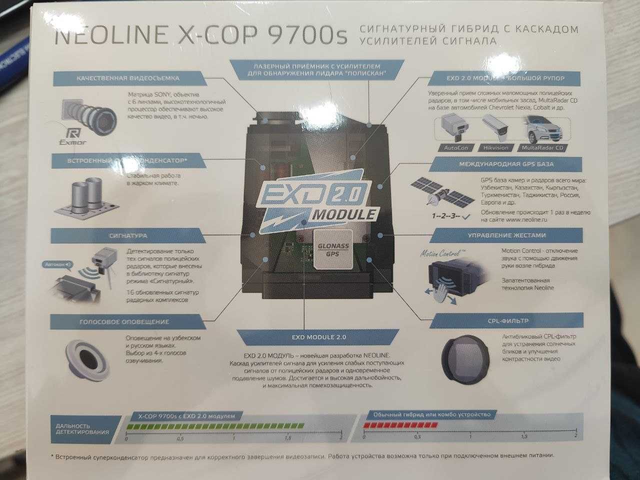 Видео регистратор Neoline x-cop 9700 В подарок адаптер.