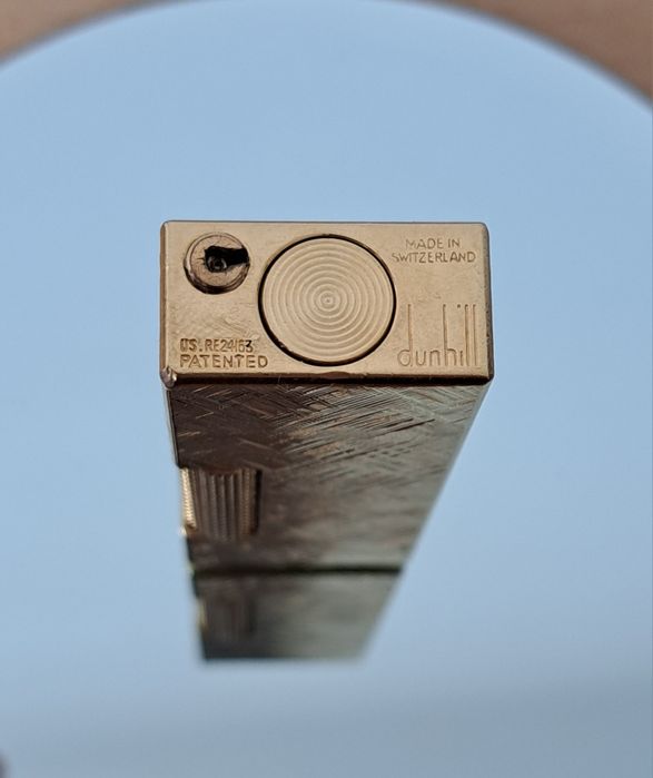 Bricheta Dunhill Rollagas 1970 vintage gold plated