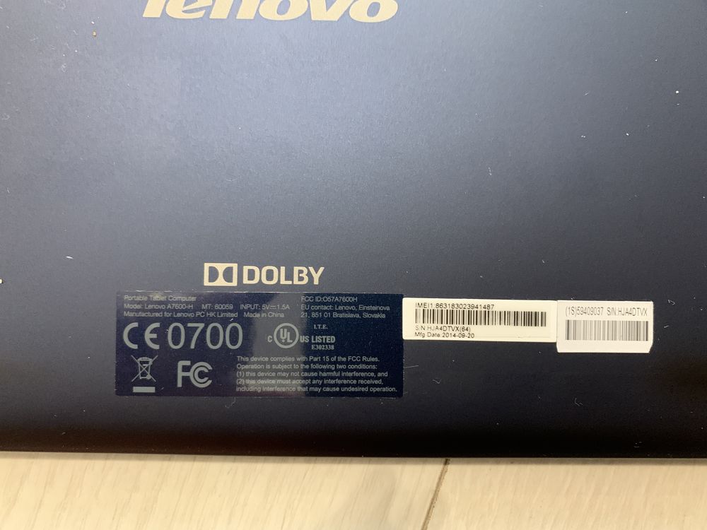 Tableta Lenovo pentru piese