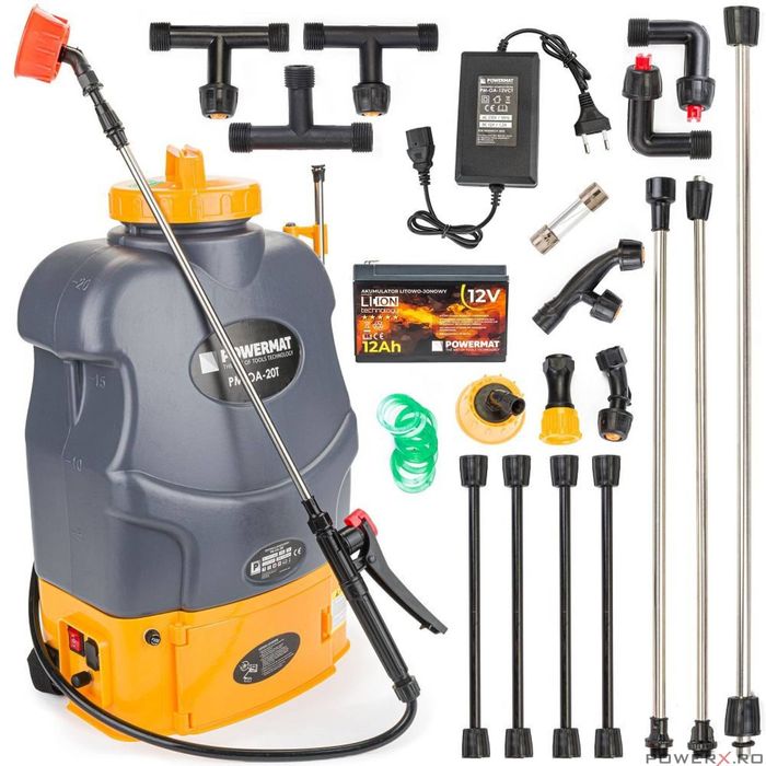 Pulverizator, vermorel cu baterie acumulator capacitate 20 litri,