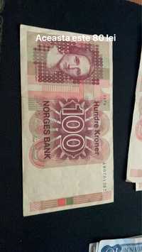 Bancnota 100 ( Hundred kroner) Norges Bank 1983-'79
