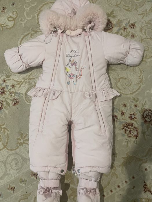 Зимний комбинезон на овчине до года