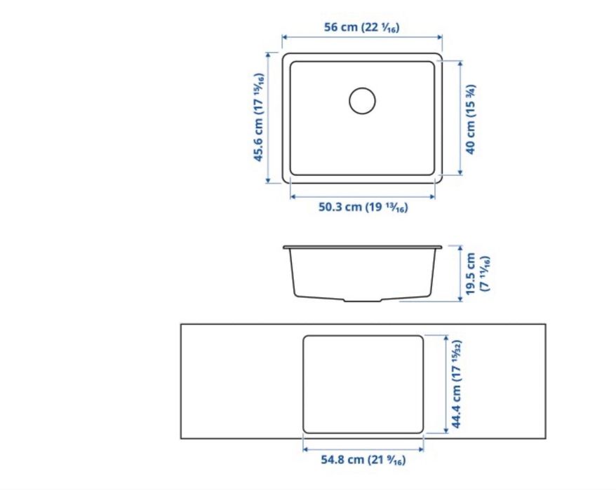 Икеа KILSVIKEN мивка за вграждане корито