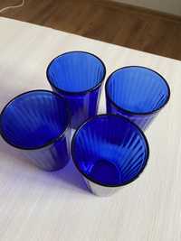 4 бокала ярко-синих IKEA