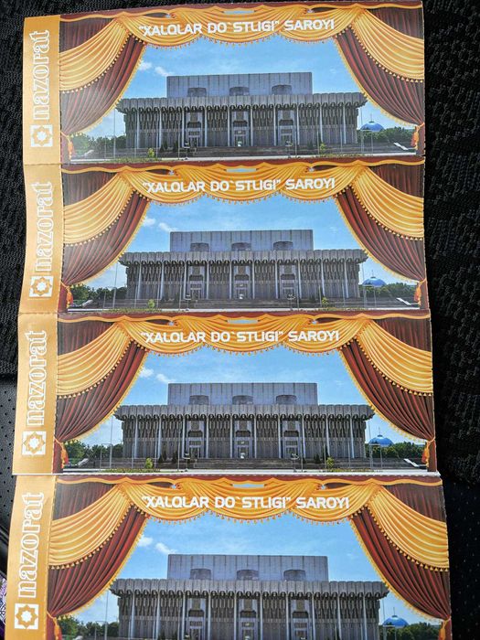 Avaz Oxun KONSERTIGA BILET 4 dona bor. 3-qator sentrdan