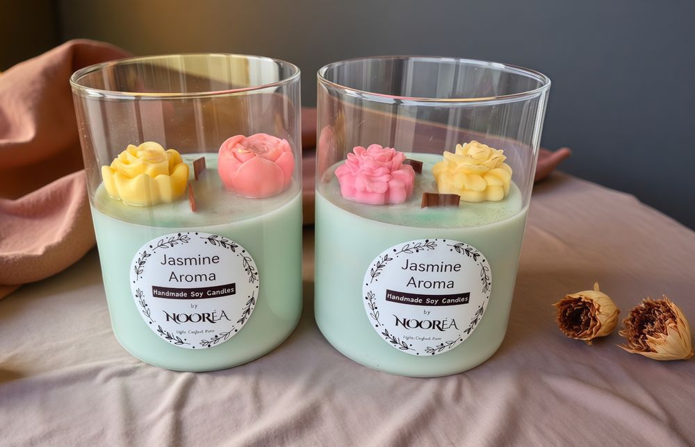 Свещи от естествен восък (Соев и Кокосов)