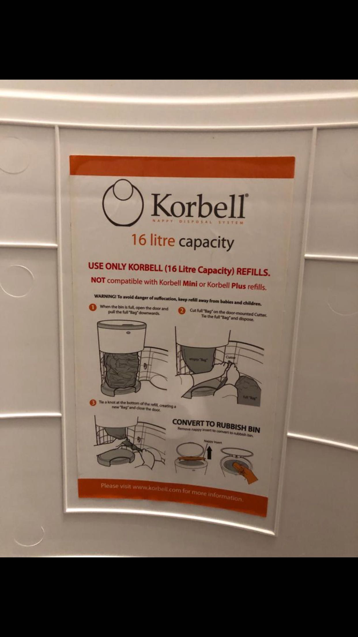 Cos scutece Korbell