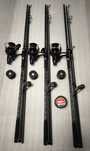 SET 3 Lansete Tactics 3.90m 5LBS 3 segmente + 3 Mulinete AVIATOR DP80