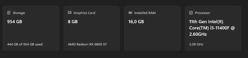 Геймърски компютър RX 6600 XT, Intel Core i5-11400F, 16 GB RAM, 1 TB