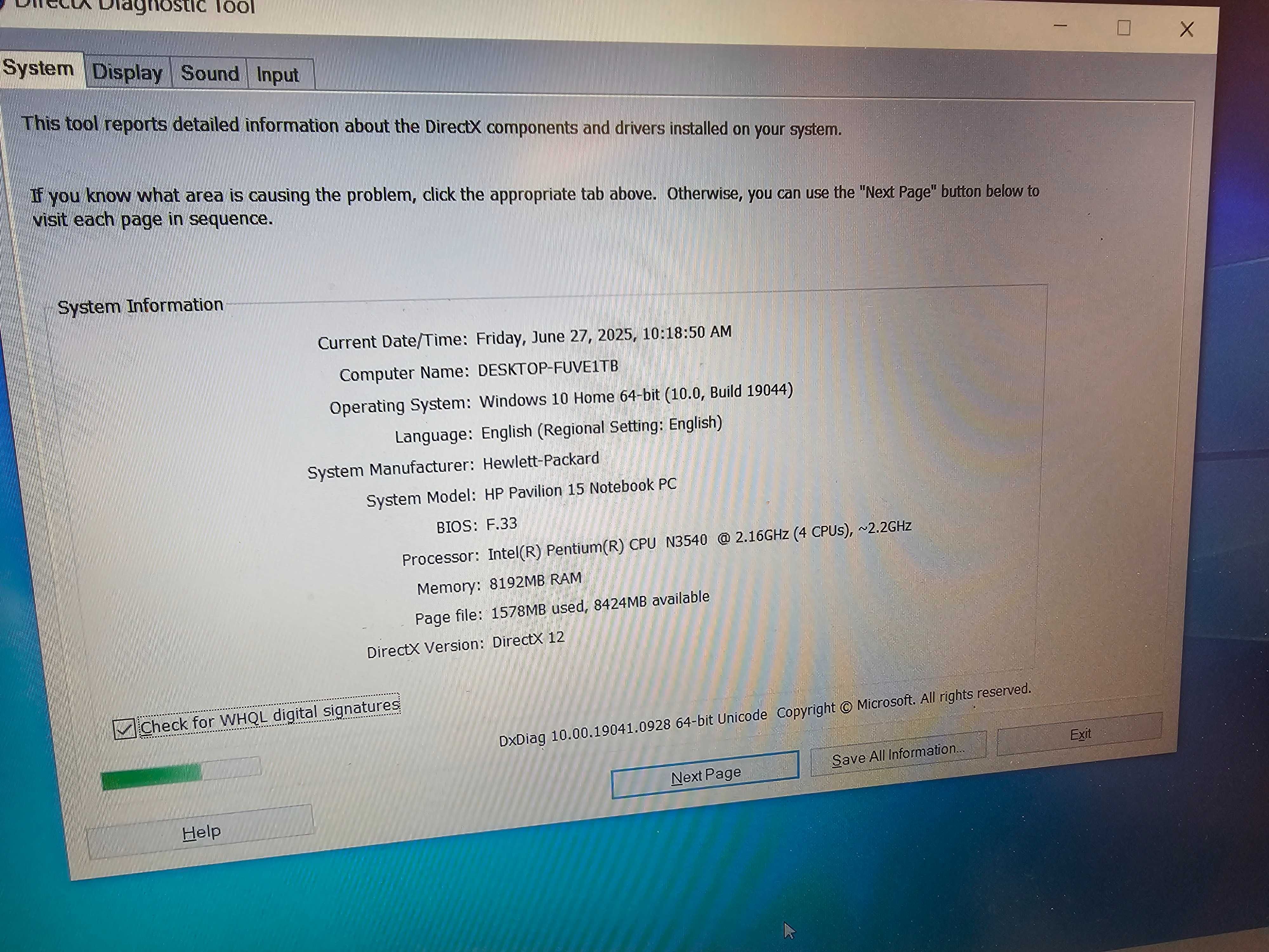 Laptop HP Pavilion 15 Notebook Beats Audio Display LED