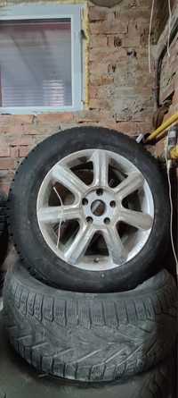 Диски 7716 VW16 с всесезонными шинами 255/55 R18 triangle почти новые