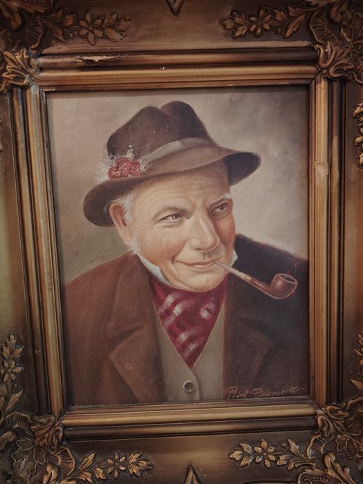 Tablou portret pictura in ulei