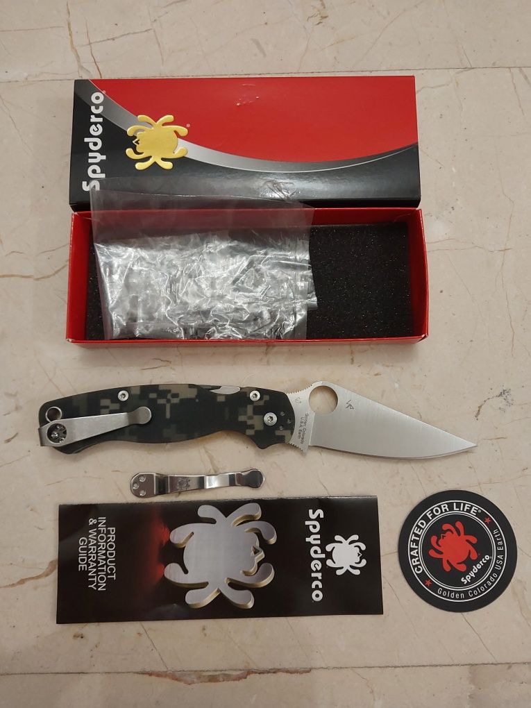 Briceag/Cutit premium Spyderco Paramilitary 2 CPM-S45VN