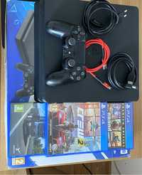 Vand ps4 slim 500gb si 3 jocuri