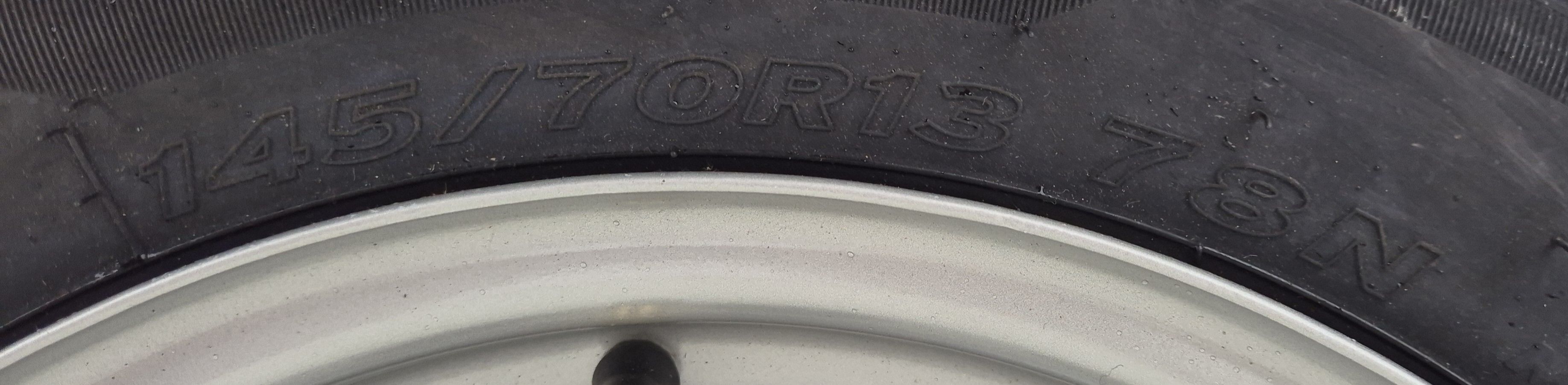 Roata remorca 145/70 R13 78N,Anvelopa SECURITY M+S Janta 4JX13 ET30