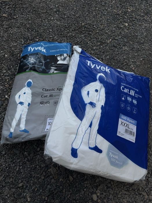 Одноразовые защитные комбинезоны Tyvek XXXL — новые!