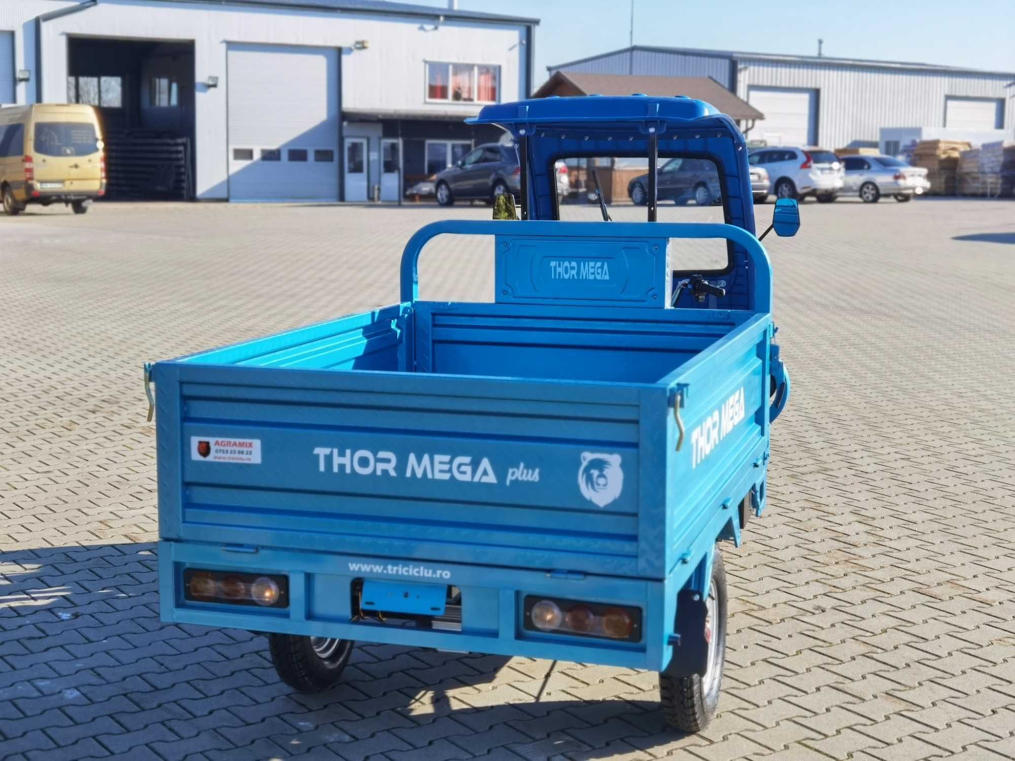Triciclu electric Thor MEGAPlus 1500W cu cabina nou Agramix