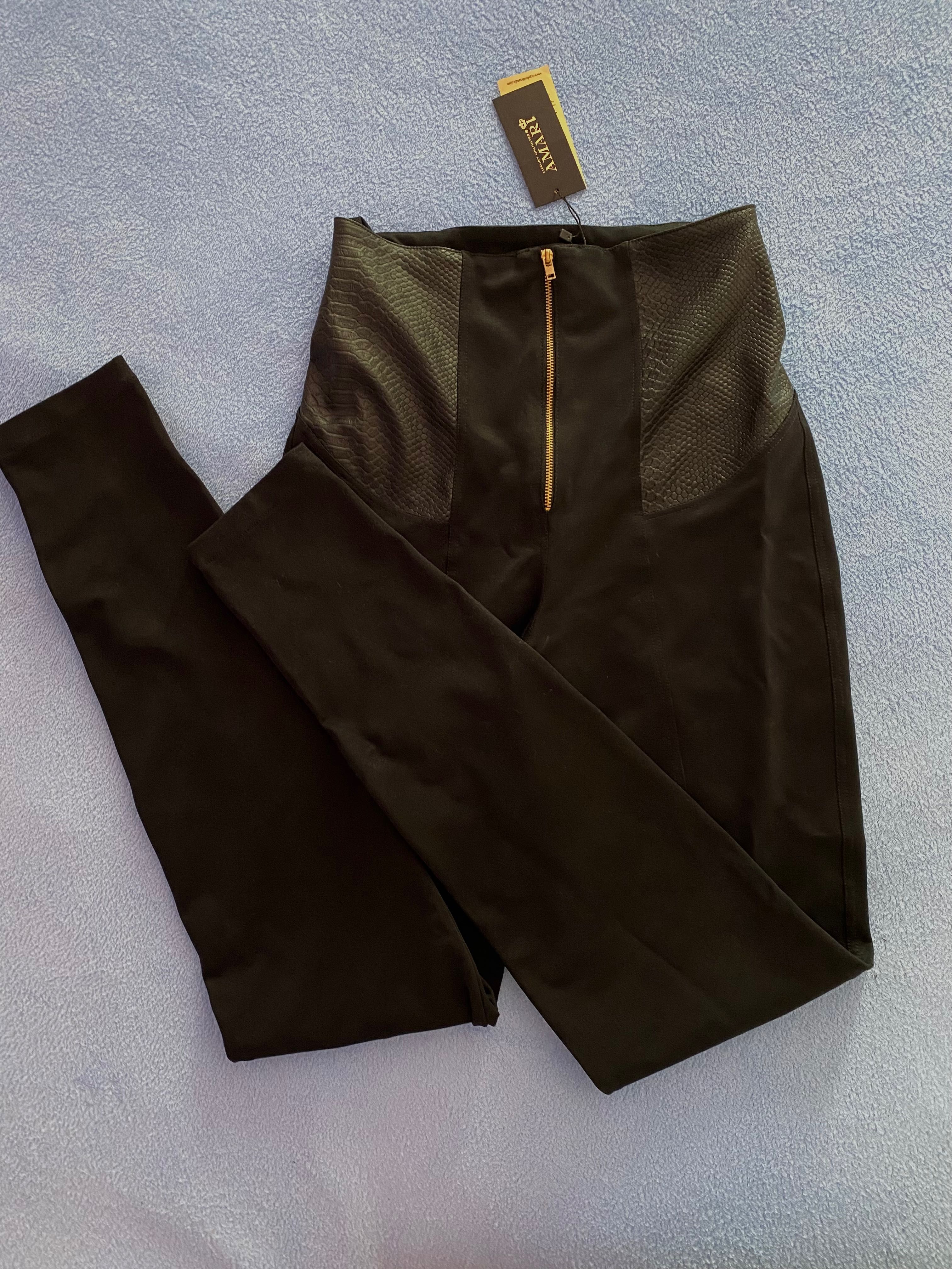 Клин-панталон с кожа Code fit Amari