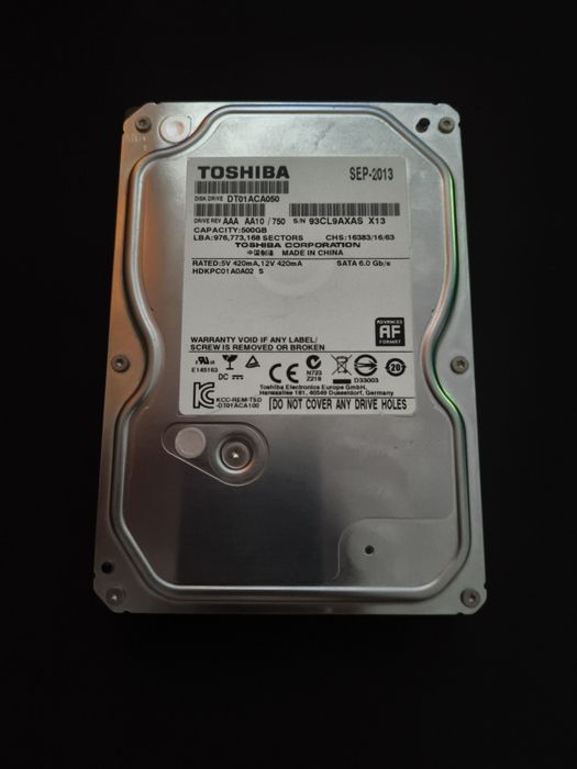 Жёсткий диск 500гб