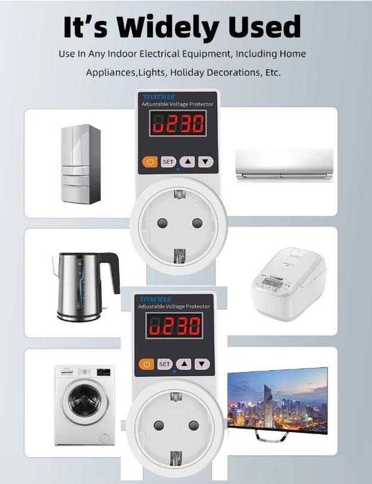 Волт Реле Защита от Пренапрежение Дисплей Програма АвтомВъзстановяване