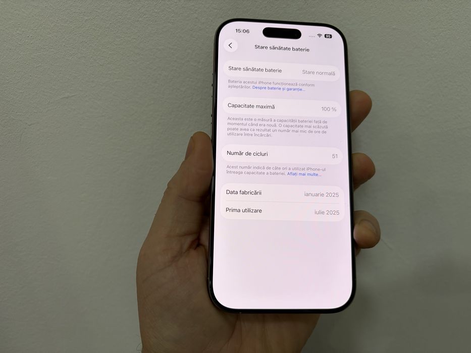 Iphone 16 Pro, 256 gb, Natural Titanium, cu Bypass