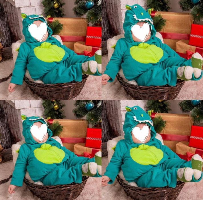 Новогодний костюм дракончика на 4-18 месяцев