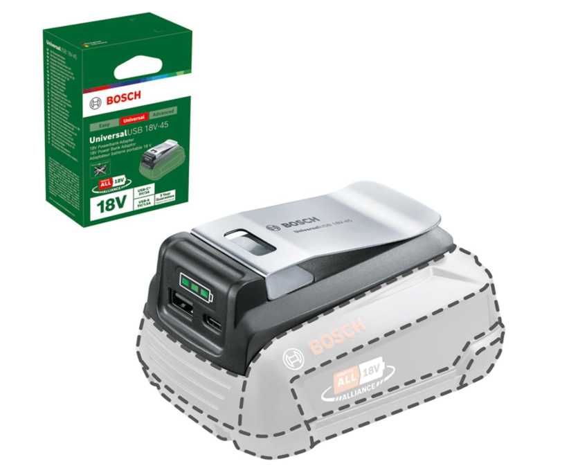 Bosch USB адаптер за батерия 18V
