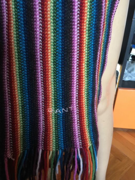 Пъстър шал Gant (вълна)