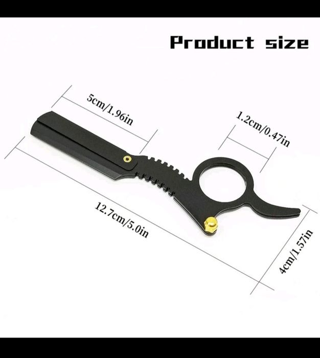 Brici metalic bărbierit profesional tuns barba,sprancene