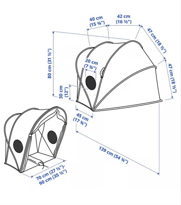 Cort pentru pat copii IKEA ELDFLUGA