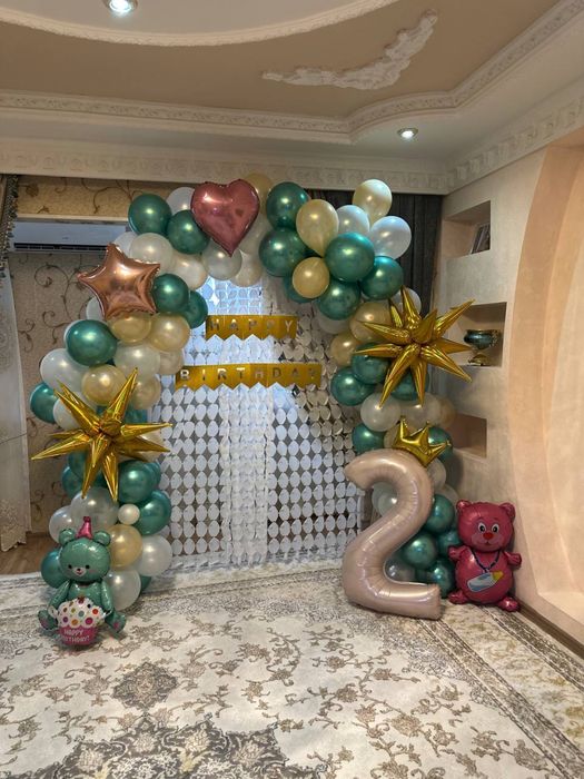 Домашние торты и оформление шарами