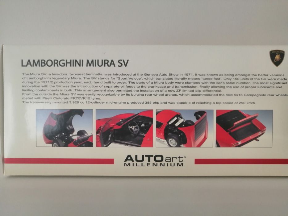 Lamborghini Miura, Autoart Millennium 1:18