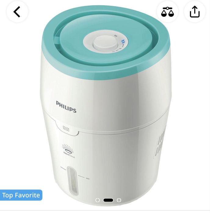 Umidificator aer Philips tehnologie NanoCloud cu filtru nou de schimb