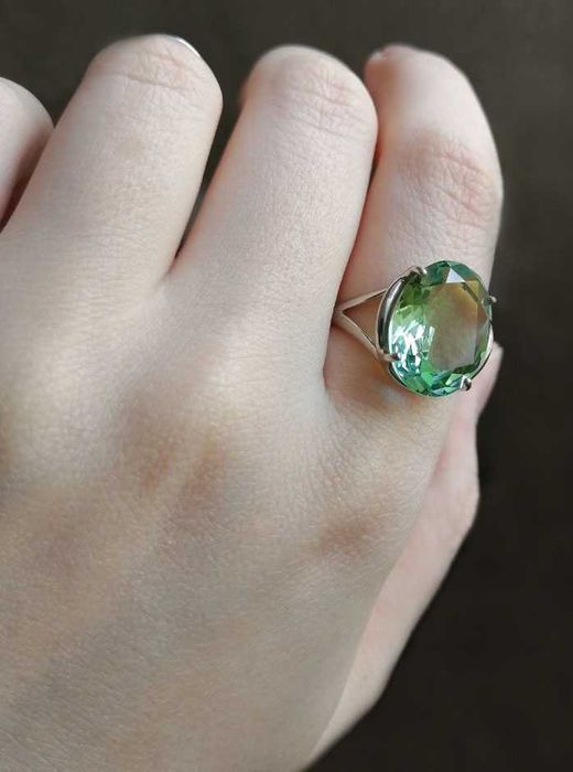 Кольцо серебряное, размер 18