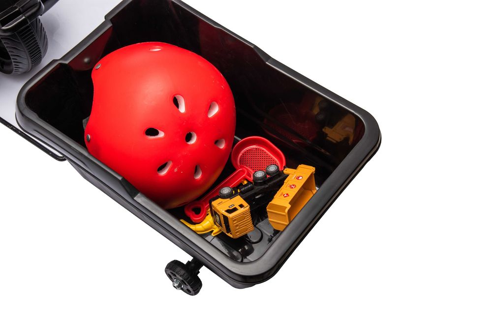 Scuter electric cu remorca, telecomanda, Kinderauto BJBTK3 2x35W Black