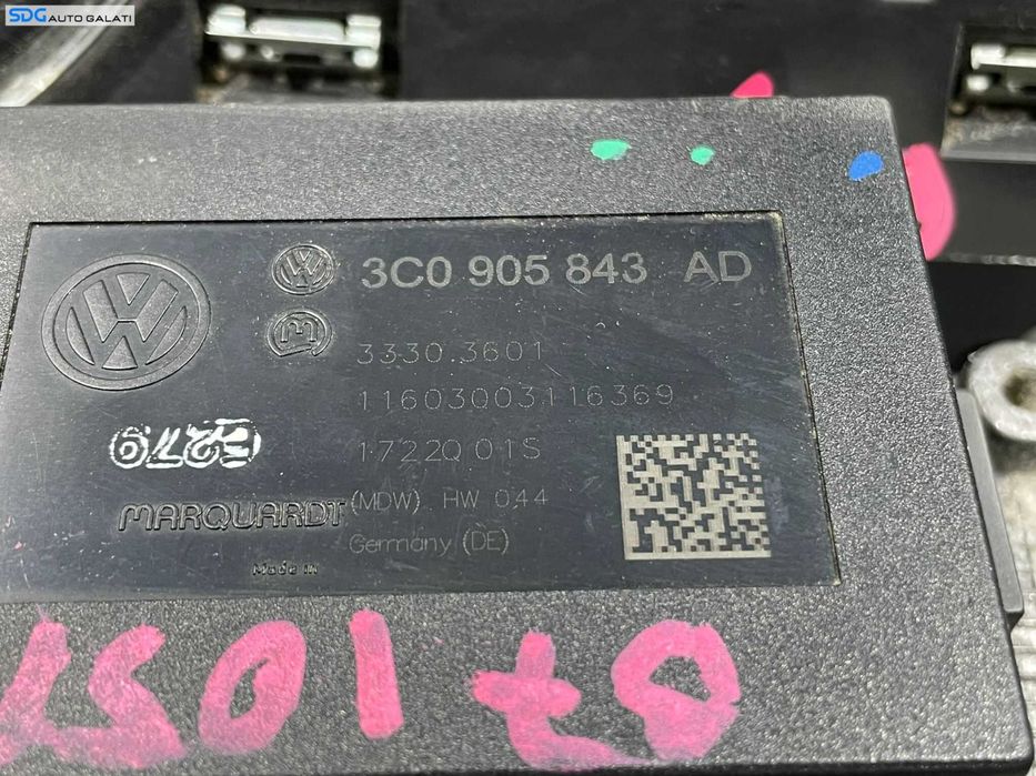 Kit Pornire ECU Calculator Motor Blocator Volan Calculator Confort Cip Cheie Cititor Cheie si Ceasuri Bord Volkswagen Passat B7 2.0 TDI 2010 - 2015 Cod 03L907309AE 3AA920970J 3AA959433B 3C0905843AD 3C0905861J [L4064] [L4065]