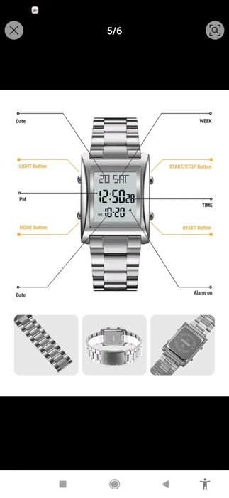 Vând ceas digital brățară metalica