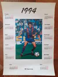Стоичков Барселона плакат-календар от 1994 година уникат