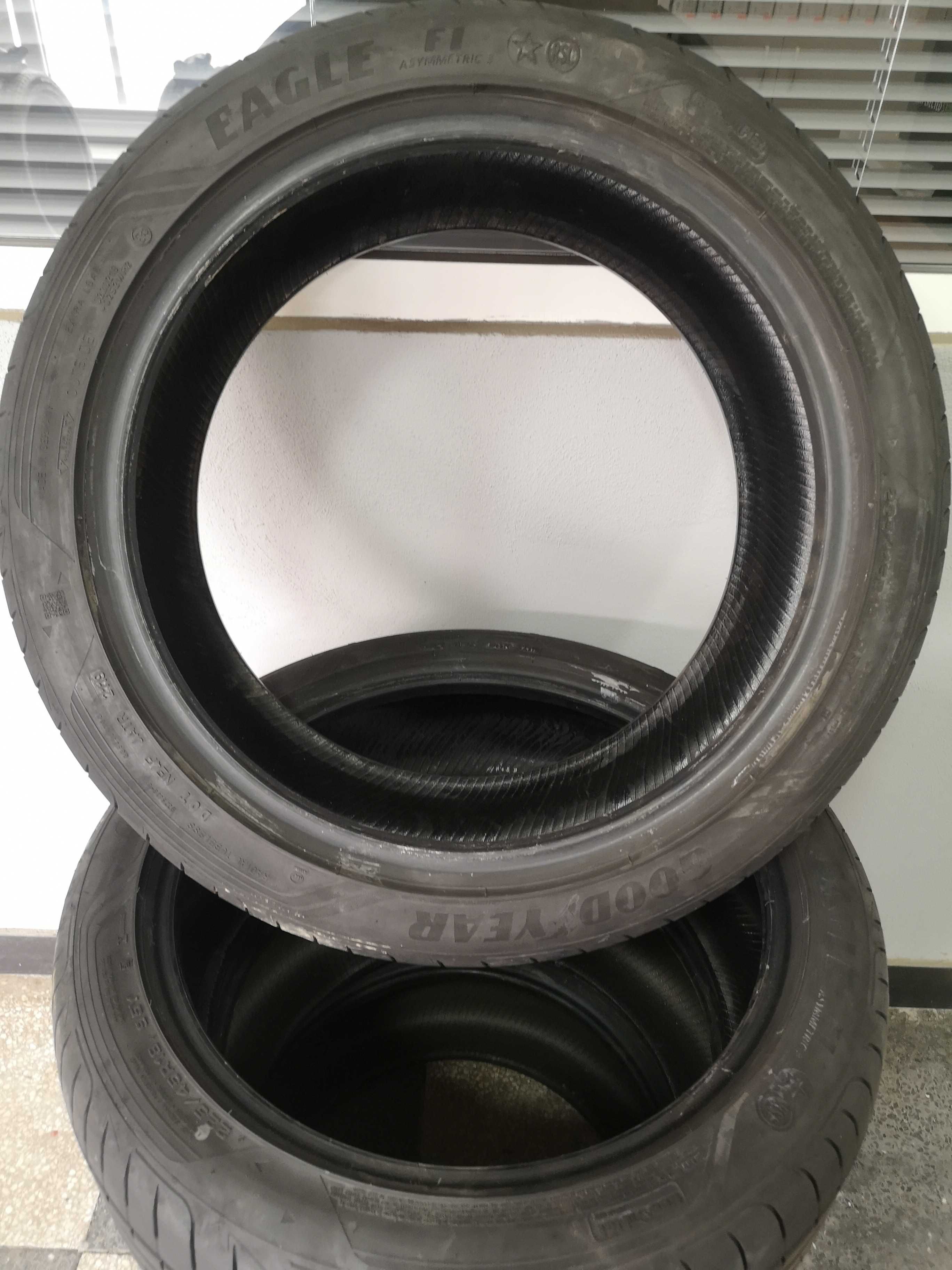 2бр 255/40/18 GOODYEAR RFT  6,5мм грайфер дот 19г